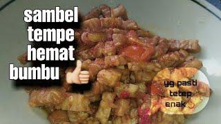 SAMBEL TEMPE ENAK... SUDAH ENAK IRIT BUMBU LAGI...!