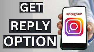 how to get the reply option in your instagram in Iphone (top secret) 2023