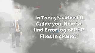 How to find Error log of PHP files in cPanel | YottaSrc