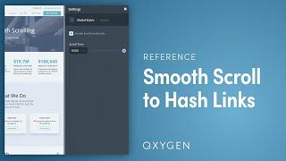 How to Enable Smooth Scrolling to Hash Link for One-Page Websites