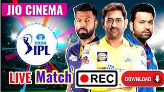 LIVE IPL Match Screen Recording and Save to Gallery | Jio Cinema Screen Record/Download kaise kare