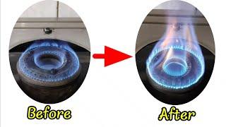 How to increase Gas stove flame | gas ki flame kam ho jaye to kya kare