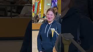 Saima Noor at packages mall Lahore Pakistan Istanbul dondurma turkish Icecream #icecream #turkey #tu