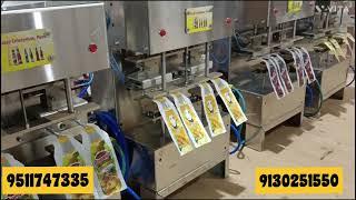 juice pouch packing machine,4 nozzle automatic frooti pouch machine,low cost automatic machine