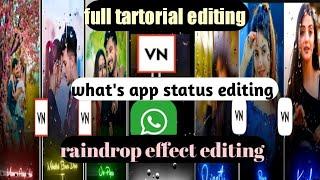 Raindrop effect in vn/raindrop node video editing/trending raindrop lyrics vide editing/Black screen