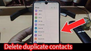 How to delete duplicate contacts in Samsung