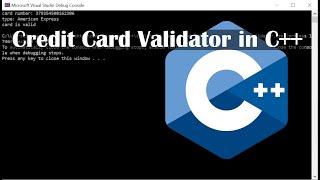 credit card validator in c++