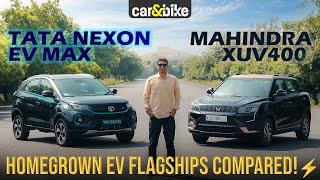 Tata Nexon EV Max vs Mahindra XUV400: World Environment Day| Which desi EV is better? | CarandBike