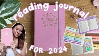 2024 reading journal set up! ️  (simple spreads)