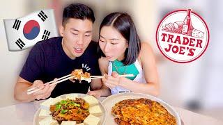 making korean food with trader joe’s groceries 