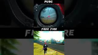 pubg vs free fire games