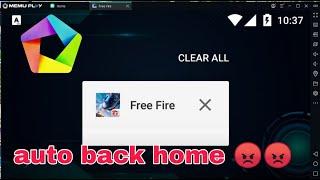 memu emulator auto back home free fire.