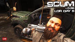 Fixing This Truck Then Odds & Ends - LDR Day 5 - SCUM 0.96 - Live Stream -1K Sub Goal