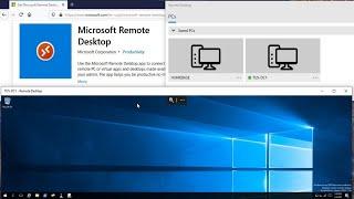 Microsoft Universal Remote Desktop Client for Windows 10