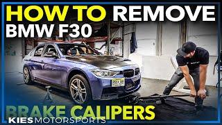 How to Remove F30 BMW Front Brake Calipers for Powder Coating, Painting, Replacement and BBK!