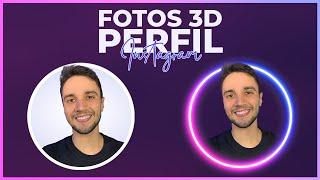 Foto 3D Circular para Perfil de Instagram Profissional  | Tutorial passo a passo no Canva