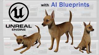 Medhue Chihuahua with AI in Unreal Engine!!