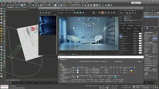 Realistic interior night lighting with V Ray for 3ds Max