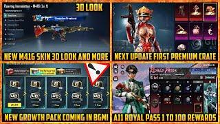  New M416 3D Leaks | BGMI 3.6 Premium and Classic Crate | Panda Companion | A11 Royal Pass 3d leaks