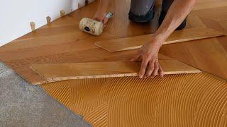 How To Install Chevron Parquet Flooring