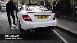 BRUTAL C63 AMG TERRORISES the Streets of London! HR Owen Sunday Meet - @supercars.london