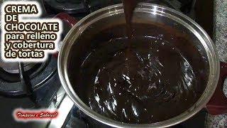 CREMA DE CHOCOLATE para rellenos y coberturas de tortas