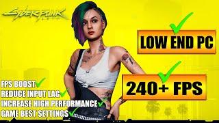 CYBERPUNK 2077: Low End Pc increase performance / FPS with any setup! Best Settings 2022