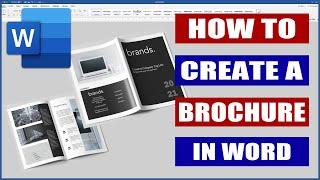 How to Design a Brochure in Word | Microsoft Word Tutorials