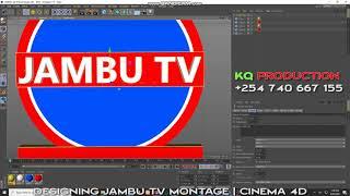 How to DESIGN JAMBU TV MONTAGE on CINEMA 4D | KQ PRODUCTION (PART 1)