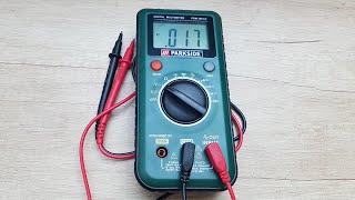 Parkside Auto-Range Multimeter PDM 300 C2 Unboxing Testing