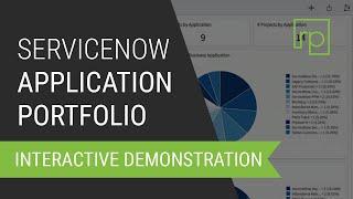 ServiceNow Application Portfolio Management Demo