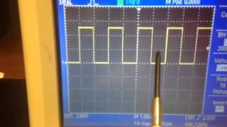 PWM Voltage on an Oscilloscope