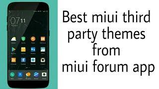 Get best miui third party themes from miui forum app. Full installation.