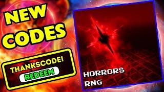 All *Secret* Horrors RNG Codes Roblox| Codes for Horrors RNG Roblox 2024