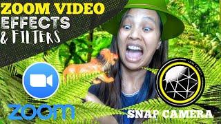 Teach Kids using Zoom: Video Effects & Filters using Snap Camera