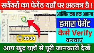 लोकल यूथ का पेमेंट कहाँ पर अटका है | Sarveyer Payment Update 2025 | DCS payment #dcspaymentlist