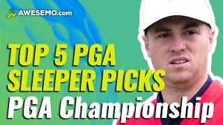 2021 PGA CHAMPIONSHIP TOP-5 DFS SLEEPERS | DraftKings & FanDuel Golf Low-Owned Plays