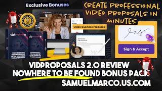 VidProposals 2.0 Review - VidProposals 2.0 Review + Bonuses + OTO