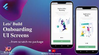Flutter Tutorial: Onboarding UI Screen from Scratch without any library