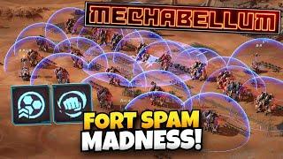 FORTRESS SPAM RUSH vs FORTRESS SPAM RUSH! | Mechabellum Gameplay Review