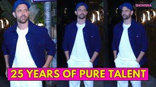 Hrithik Roshan Expresses Gratitude As He Celebrates 25 Years In Bollywood With An Intimate Bash