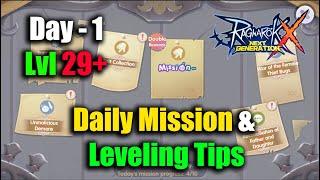 Ragnarok X Next Generation Daily Mission & Leveling Tips