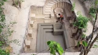 PRIMITIVE CONSTRUCTIONS TEMPLE WITH POOL LOOKS AT THE RESULT