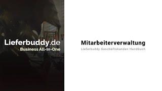 Lieferbuddy Mitarbeiterverwaltung