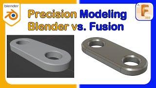 Precision Modeling in Blender? | You Decide, Blender vs CAD | Precision Modeling | Blender | Fusion