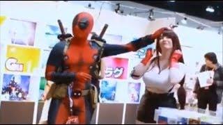 Deadpool Cosplay vs Bambi Moon Cosplay