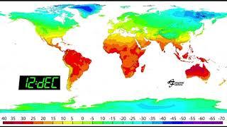 World average monthly temperatures Map