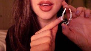 ASMR Soft Spoken Earring Collection Try-On ~