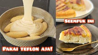 Kue pisang teflon enak dan empuk. 1 telur saja, takaran sendok, no oven no mixer bisa buat kue enak