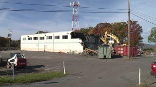 Former WNEP building coming down